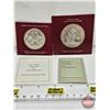 Image 1 : Collector Combo (2) : The Franklin Mint : 1973 : Bahama Islands : ~ $2 Sterling Silver "Flamingo" Co