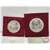 Image 3 : Collector Combo (2) : The Franklin Mint : 1973 : Bahama Islands : ~ $2 Sterling Silver "Flamingo" Co
