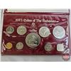 Image 2 : The Franklin Mint : 1973 Bahamas : Nine-Coin Specimen Set (COA) (Estate Lot)