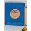 Image 2 : Bahamas $100 Gold Coin : Mint Year 1977 : Celebrating 1973 Year of Independence (COA .9166 Gold : 22