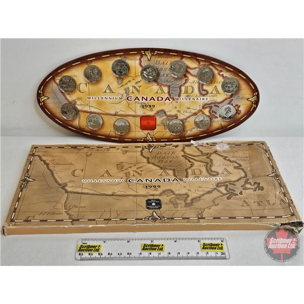 RCM Canada 1999 Millennium Quarter Set : Regular (Estate Lot)