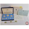 Image 1 : The Franklin Mint ~ Belize : 1976 Eight-Coin Solid Sterling Silver Proof Set (COA) (Estate Lot)