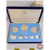 Image 2 : The Franklin Mint ~ Belize : 1977 Eight-Coin Solid Sterling Silver Proof Set (COA) (Estate Lot)
