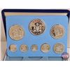 Image 4 : The Franklin Mint ~ Belize : 1977 Eight-Coin Solid Sterling Silver Proof Set (COA) (Estate Lot)