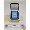 Image 2 : The Franklin Mint ~ Belize : 1978 One Hundred Dollar Gold Coin (Proof) (COA .500 : 6.21 grams) (Esta