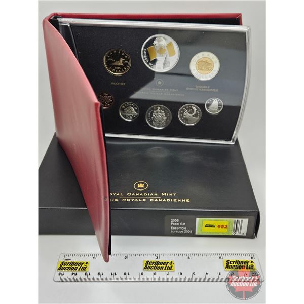 RCM Canada 2005 Silver Dollar Proof Set (Dollar is 99.99%) (COA) (Estate Lot)