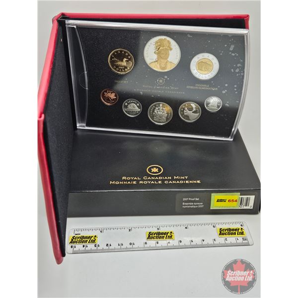 RCM Canada 2007 Silver Dollar Proof Set (COA) (Estate Lot)