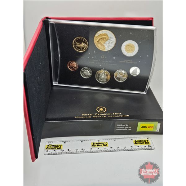 RCM Canada 2008 Silver Dollar Proof Set (COA) (Estate Lot)