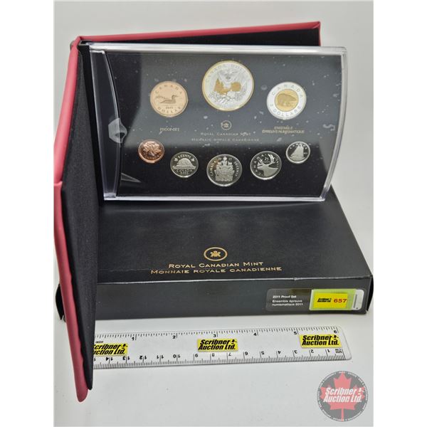 RCM Canada 2011 Silver Dollar Proof Set (COA) (Estate Lot)