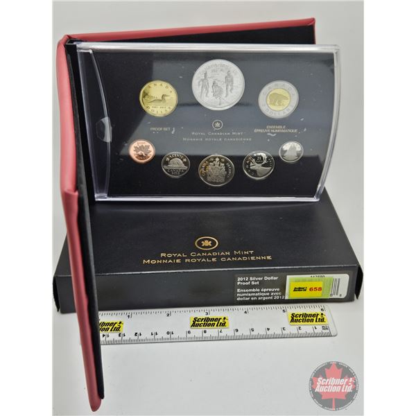 RCM Canada 2012 Silver Dollar Proof Set (Dollar is 99.99%) (COA) (Estate Lot)