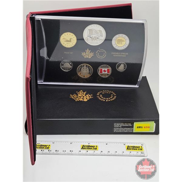 RCM Canada 2015 Special Edition Silver Dollar Proof Set : 50th Anniversary of the Canadian Flag (Dol