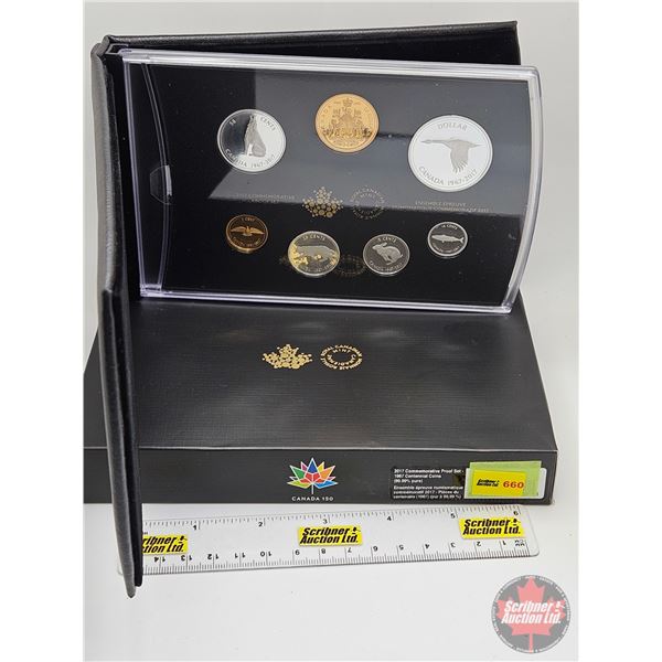 RCM Canada 2017 Commemorative Proof Set : 1967 Centennial Coins (COA : 99.99% : Including $20 Gold P