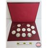 Image 1 : Franklin Mint Canada : THE OFFICIAL COATS OF ARMS OF CANADA Collection : Limited Edition : First Edi