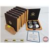 Image 1 : RCM 1976 MONTREAL OLYMPIC COIN PROOF SET COMPLETE COLLECTION ! With Wood Display Rack (1972 COJO 76)