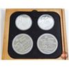 Image 23 : RCM 1976 MONTREAL OLYMPIC COIN PROOF SET COMPLETE COLLECTION ! With Wood Display Rack (1972 COJO 76)