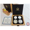 Image 2 : RCM 1976 MONTREAL OLYMPIC COIN PROOF SET COMPLETE COLLECTION ! With Wood Display Rack (1972 COJO 76)