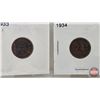 Image 4 : RCM Canada One Cent (8): 1921; 1927; 1929; 1932; 1933; 1934; 1935; 1936