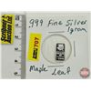 Image 1 : Canada .999 Fine Silver : One-Gram : Maple Leaf (GST Exempt)