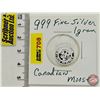 Image 1 : Canada .999 Fine Silver : One-Gram : Moose (GST Exempt)