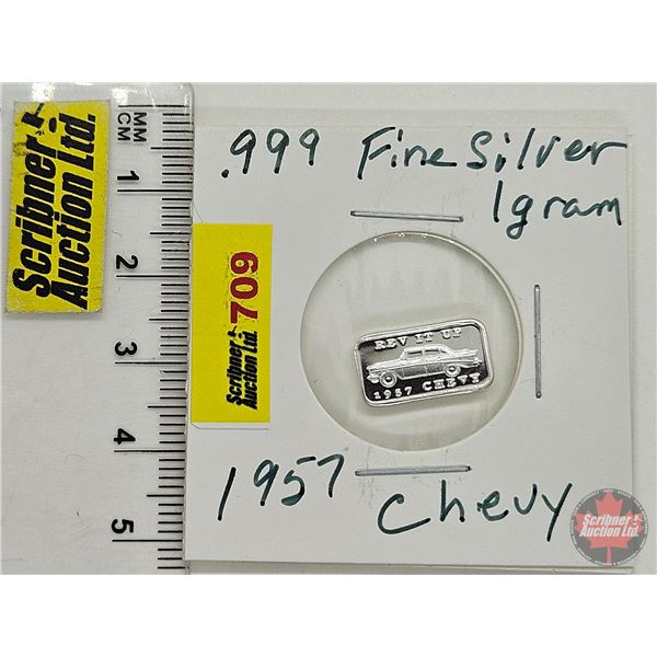 Canada .999 Fine Silver : One-Gram : 1957 Chevy (GST Exempt)