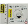 Image 1 : Canada .999 Fine Silver : One-Gram : Motorcycle (GST Exempt)