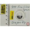 Image 1 : Canada .999 Fine Silver : One-Gram : Dragon Fly (GST Exempt)