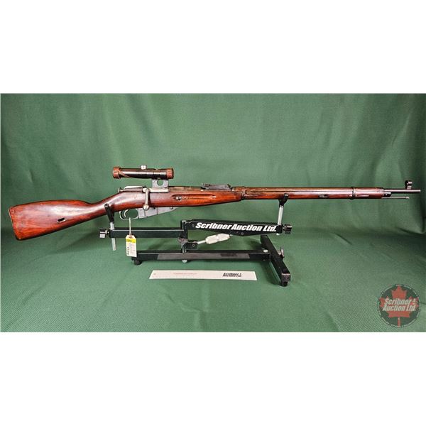 RIFLE: Mosin-Nagant M91 : 7.62x54R : Bolt Action c/w Scope (BBL 28-3/4") (S/N#4430537)