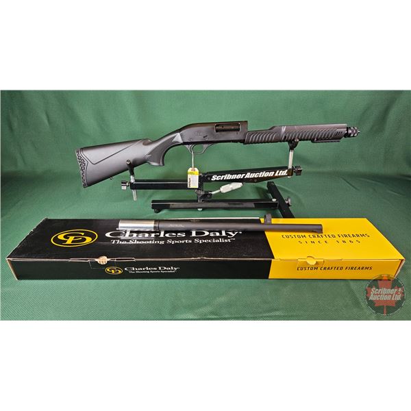 SHOTGUN: Charles Daly (UF) 12ga (3") : Model 301 : Pump Action (c/w Box) (BBL 18-1/2") (S/N#21PA12V-