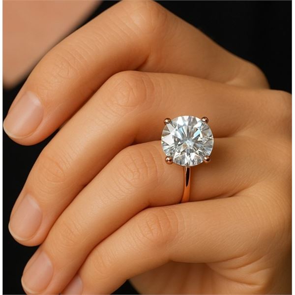 10K  1.61G Moissanite 0.8Ct Ring