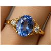 Image 1 : 10K  1.3G Tanzanite 0.9Ct + Dia 0.05Ct Ring