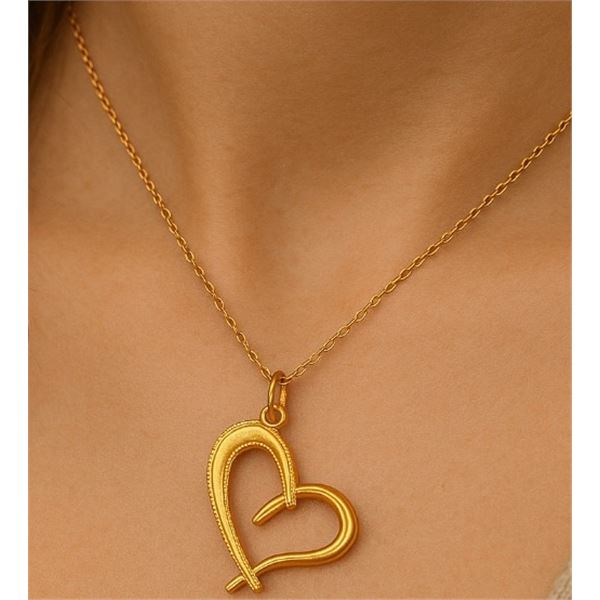 14K  0.72G Heart Pendant