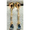 Image 2 : Silver Genuine Gem And Diamond  Earrings