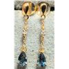 Image 3 : Silver Genuine Gem And Diamond  Earrings