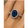 Image 1 : Silver 3.6G Blue Sapphire 3Ct Ring