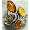 Image 2 : Silver Amber  Ring