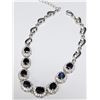 Image 4 : Silver 8.53G Sapphire 3.2Ct 7.5" Bracelet