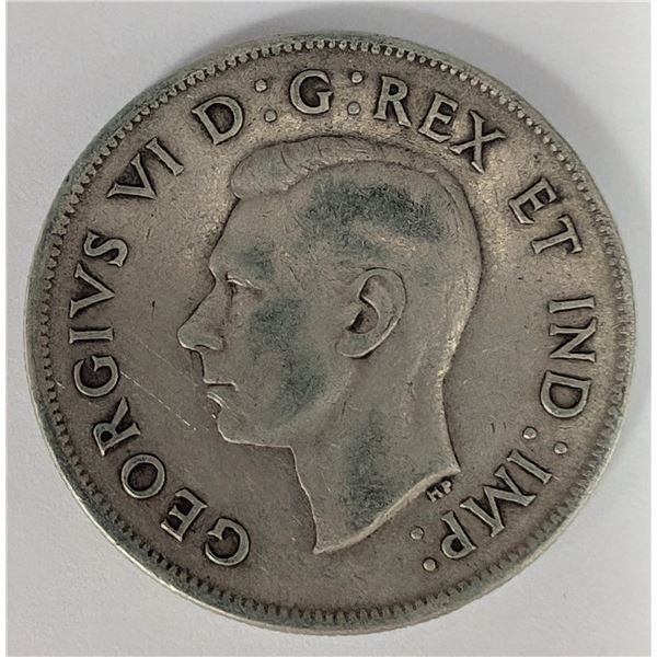 Canadian 50 Cent Coin 1944