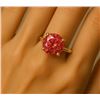 Image 1 : 10K  1.2G 0.9Ct Lab Pink Diamond Ring
