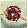 Image 3 : 10K  1.2G 0.9Ct Lab Pink Diamond Ring