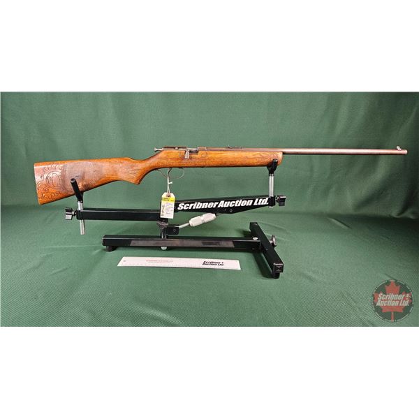 RIFLE (Estate) : Cooey Hiawatha 22 SL LR : Bolt Action (Stock Crack / Stock Engraved) (BBL 22") (S/N