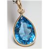 Image 2 : 10K (0.57g) BLUE TOPAZ (2.2ct) PENDANT