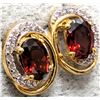 Image 2 : SILVER(2.15g) NATURAL GARNET EARRING