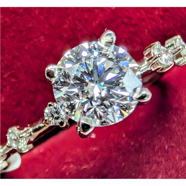 10K(1.49g) LAB DIAMOND (0.9+0.04ct) RING