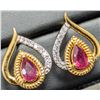 Image 2 : SILVER(2.3g) GENUINE RUBY (APP 0.6ct) EARRING