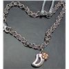 Image 1 : SILVER (3.48g) GENUINE DIAMOND (0.01ct) BRACELET 6"