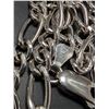 Image 3 : SILVER (8.68g) RHODIUM PLATED HOLLOW ITALY CHAIN 20"