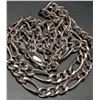 Image 4 : SILVER (8.68g) RHODIUM PLATED HOLLOW ITALY CHAIN 20"