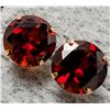 Image 3 : 14K NATURAL GARNET (2.06ct) EARRING