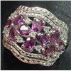 Image 1 : SILVER (6.5g) GRAPE GARNET (APP 2.5ct) RING