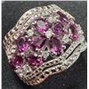 Image 2 : SILVER (6.5g) GRAPE GARNET (APP 2.5ct) RING